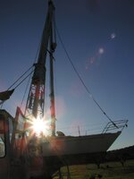 Racing boats rigging