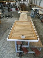 Boats teak bath platform